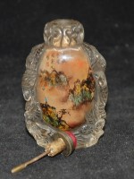 Antike feine Snuff Bottle mit Landschaften